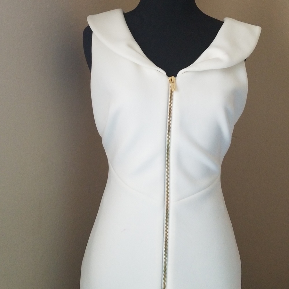 Cream white dress